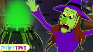 Once There Lived A Creepy Witch + Spooky Scary Rhymes For Kids By Teehee Town
