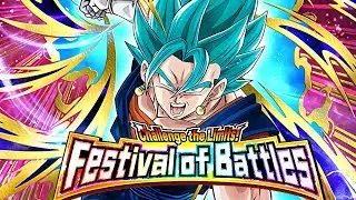 SUPER EZA PHY VEGITO BLUE VS FESTIVAL OF BATTLES! Dragon Ball Z Dokkan Battle