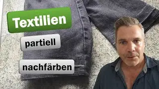 Textilien - Flecken nachf&auml;rben - partiell