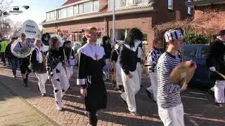 10-02-2018 Carnaval Voorhout met Drumfanfare Mavileo