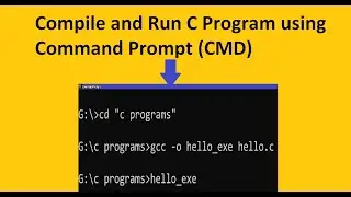 Compile and Run C Program using Command prompt || CMD ||GCC compiler ||Omi's Programming World
