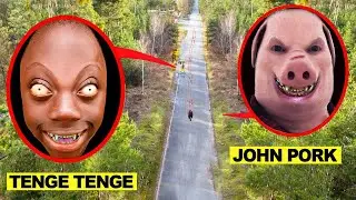 drone catches evil JOHN PORK and TENGE TENGE