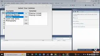 you can show your hobbies in visual studio 2013