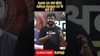RaMo Sir On Aditya Ranjan Sir🔥🔥🔥 #ssc #sscchsl #motivation #examo #ssccgl #ramosir #motivational