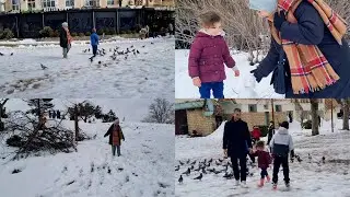 سجى برجل الثلج فرحات وليه كلات ❄️ راوية احسن زلقة ليها وقعات 🫢