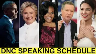 DNC Releases Speaking Schedule