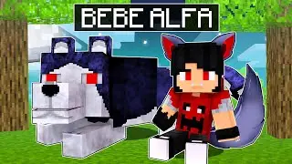 VIREI um BEBÊ LOBO ALFA no MINECRAFT ‹‹ P3DRU ››