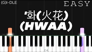 (G)I-DLE - HWAA | EASY Piano Tutorial