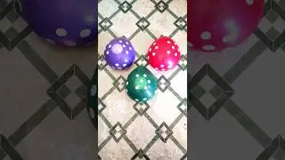 Compilation 3 Dot Relaxing popping Water Color Balloon Asmr satisfying Reverse video #satisfying