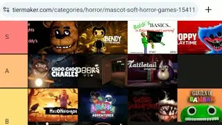 Trying to Find My New Next Favorite Macot Horror Games from Tiermaker to Watch while I'm Eating