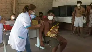 Guarani indigenous people receive Covid-19 shots in Brazil | AFP