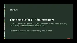 VirtualBox Demo 2 - How to create a secure remote work environment (For IT Managers)