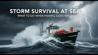 🌊🎣 Storm Survival at Sea What to Do When Fishing Goes Wrong ⛈️🆘 #survivalatsea #fishingsafety #storm