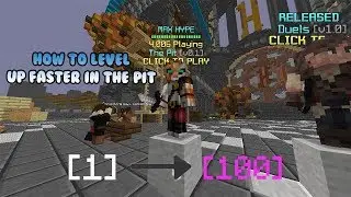 HOW TO LEVEL UP FAST IN THE PIT!! (NEW HYPIXEL MINIGAME)