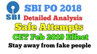 SBI PO 2018 Expected cut off