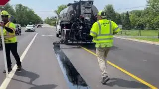 Road Fabric, Inc. Install of J-Band in Oakbrook, Illinois