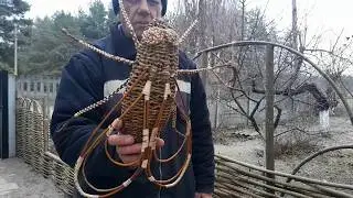 Як установити декор муха на плетену лісу