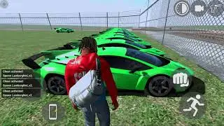 100 Lamborghini park in INDIAN BIKE RIDER 3D GAME IN AIRPORT LOCATION 😱|#video 
