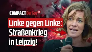 Leftists against leftists: Street war in Leipzig!💥