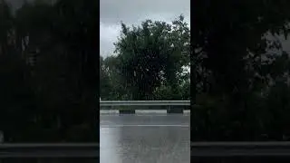 Heavy Rainy Drive on Trans Canada Highway #shorts