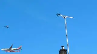 NPAS EC145 (G-MPSC) circling nearby 