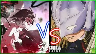 B W OZ Vs P W Barbatos  Gundam Card Game  Gameplay with RPGZieg_TCG