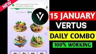 Vertus Combo 15 January | Vertus Daily Combo | Vertus today Combo | 15 January Vertus Combo Cards
