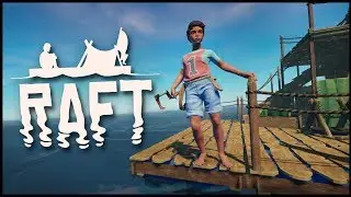 Raft - WHAT LIES BELOW?! Remember The Ocean Fortress Mansion? (Raft Gameplay)