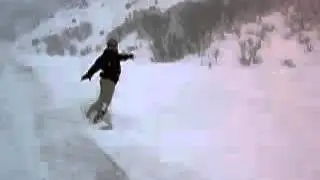 Powder Mountain Access Road Extreme Snowboarding
