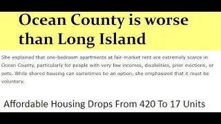 Ocean County, New Jersey is No Place For People With Disabilities