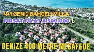 FIRSAT VİLLA DENİZE 400 METRE MESAFEDE 4+1 FULL YAPILI GENİŞ BAHÇELİ VİLLA