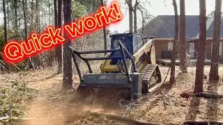 Gyrotrac 500hf eating up backyard growth