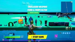 Fortnite Creative Mode Glitches - How To Get Unreleased Weapons Items & Props Glitch (After Patch)