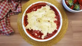 Torta Crumble de Morango Vegana