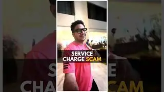 Hotel bill service charge scam #shorts