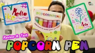 POPCORN PEN Review and Test | Magic Puffy | Popcorn Drawing Pen | Pop Up Effect Pens | Art | DIY