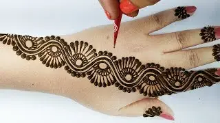 Easy Mehndi Design |आसान शेडेड मेहँदी डिज़ाइन| Easy Eid Karwachauth Mehndi Design |आसान मेहँदी डिज़ाइन