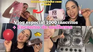 Vlog de rotina sozinha com a bebê + fomos ao congresso de mulheres. |1000 inscritos!#maternidadereal