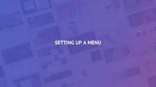 3.3 Setting up the Menu