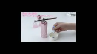 USB Rechargeable Airbrush Kit with Compressor | Portable High-Pressure Spray Gun, Extended Hose