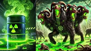 What Would These Animals Look Like If Exposed to Toxic Green Waste? | AI #ai #animalfusion #toxic
