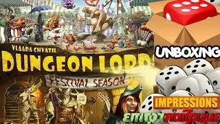 Dungeon Lords Festival Season - Unboxing & Impressions by Epitrapaizoume.gr