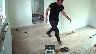 Livingroom start to finish flooring installation