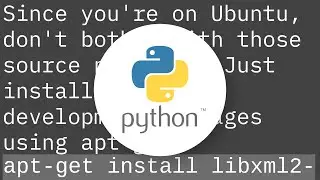 How to install lxml on Ubuntu