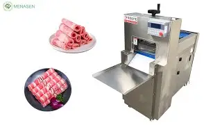 MNS-QP2 Automatic Frozen Meat Slicer Machine| menasenmachinery.com