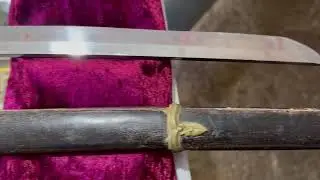 Japanese WW2 Kai Gunto (Navy Sword) Double Hanger with Samezawa Saya.
