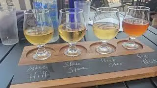 Testing the Cider Sampler at The Red Hook Cidery