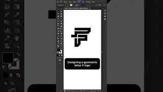 Design an F letter logo with a simple and geometric shape #logo #logodesign #monogramlogo #business