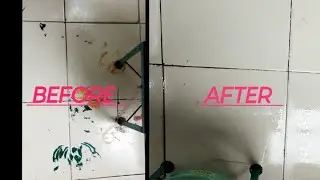 How to remove paint from the floor|how to clean floor stains|rangoli paint..