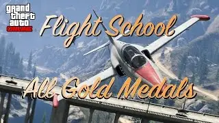 GTA V Online Flight School All Gold Medals/Stars